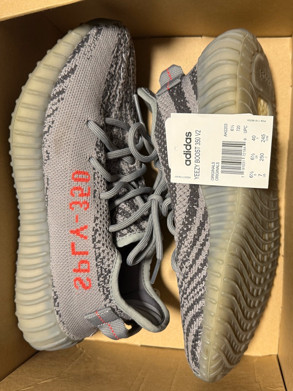 Authentic Yeezy Boost 350 V2 "Beluga"